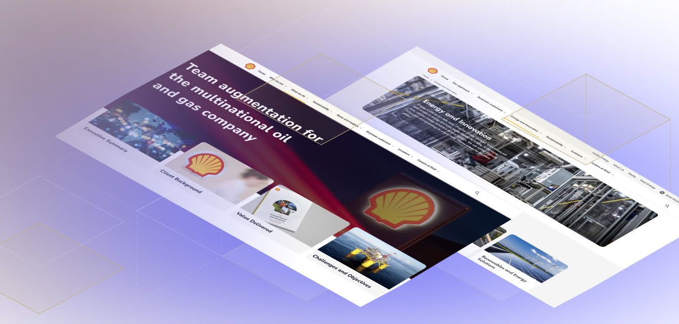 Tech team augmentation services for the multinational oil and gas company — product overview