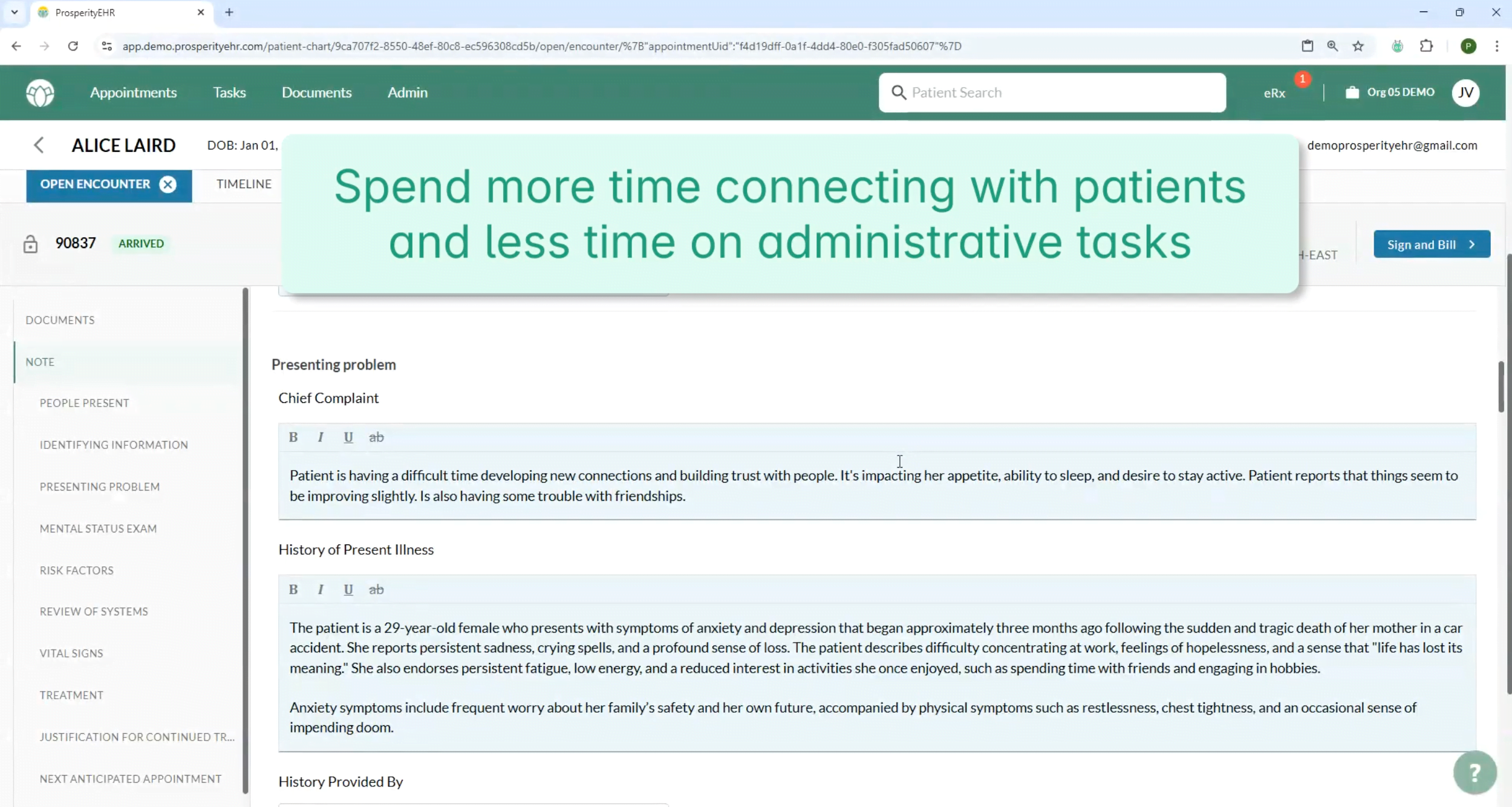 AI in mental health example