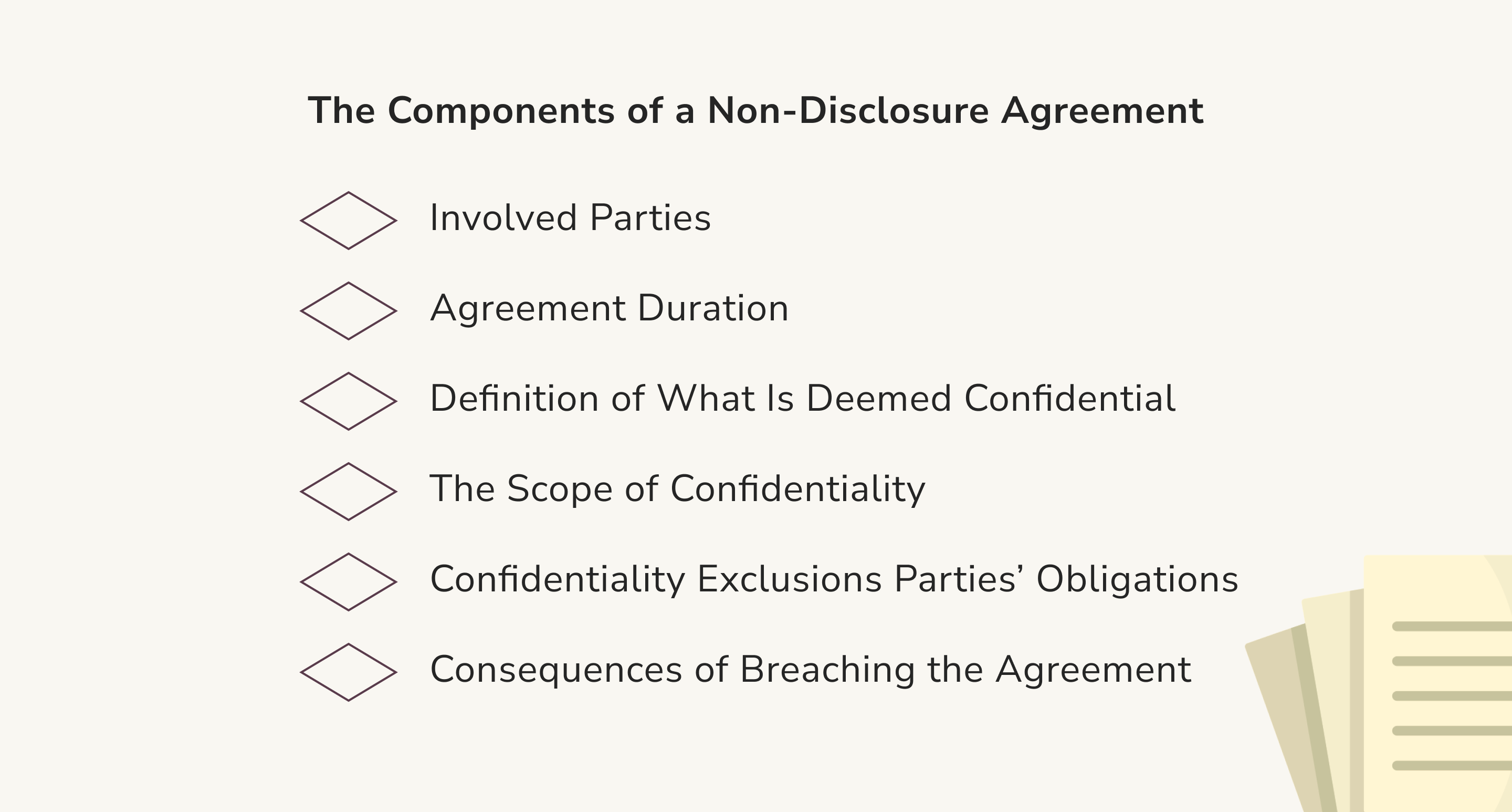 The Components of a Non-Disclosure Agreement