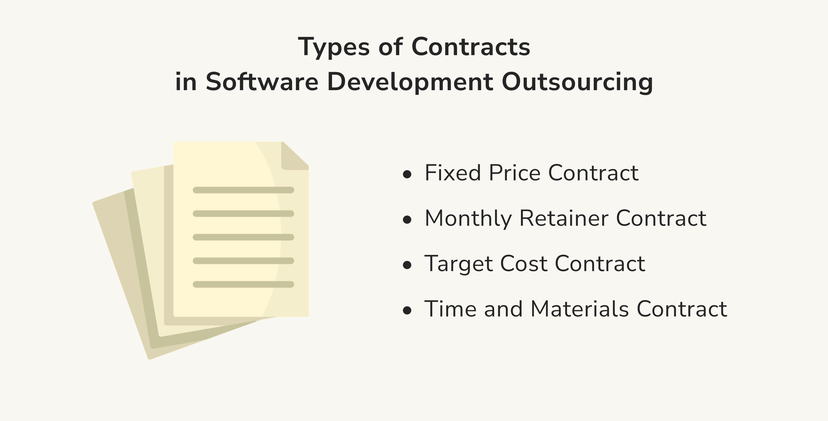 Types of Contracts in Software Development Outsourcing