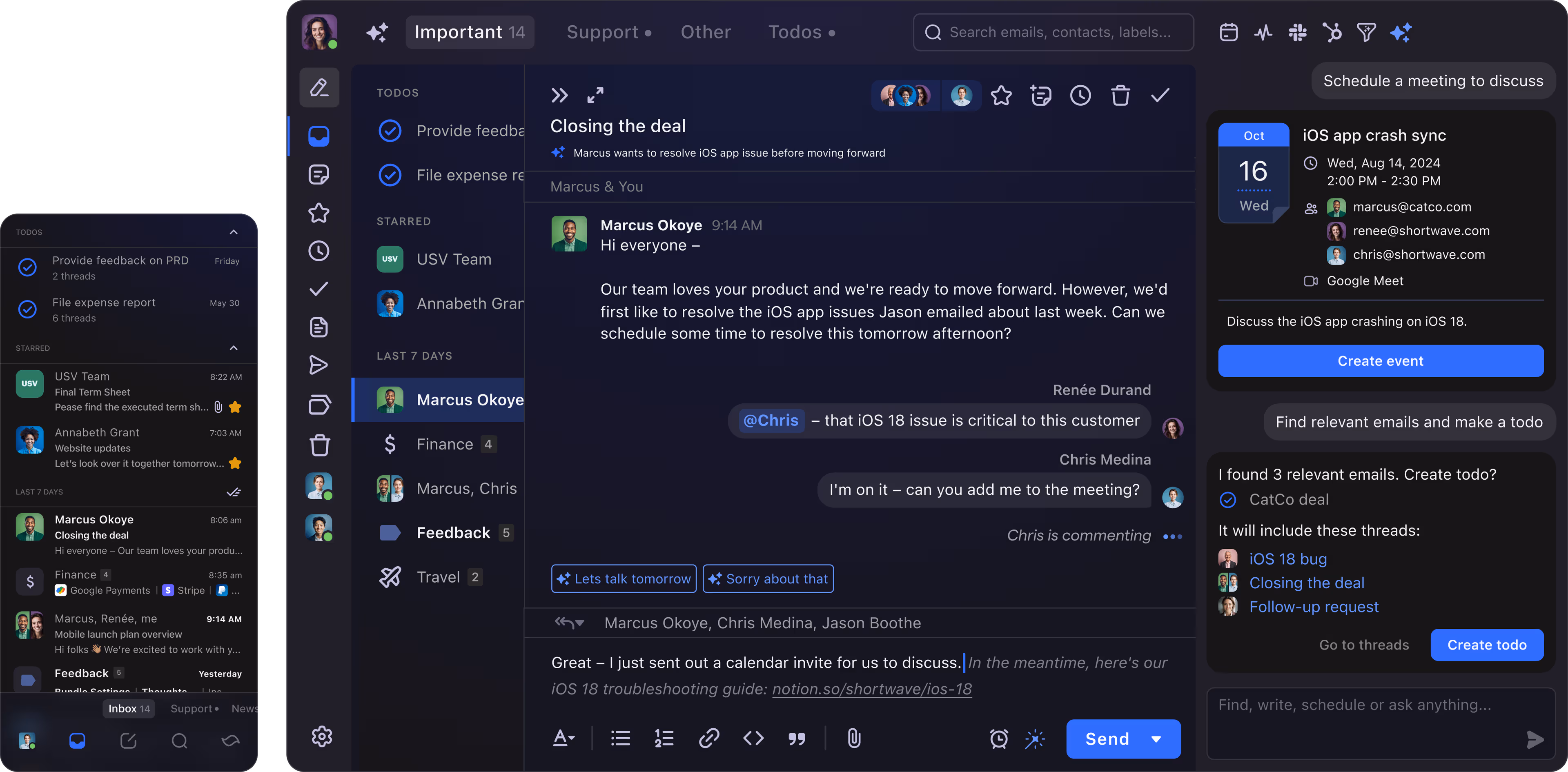 Shortwave gen ai email tool. gen ai vs traditional ai