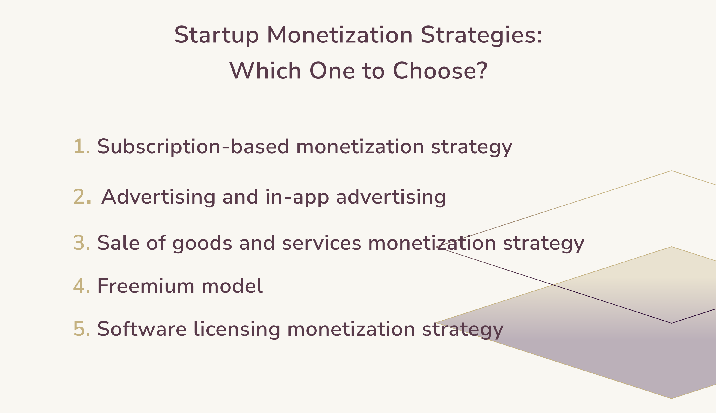 Startup Monetization Strategies