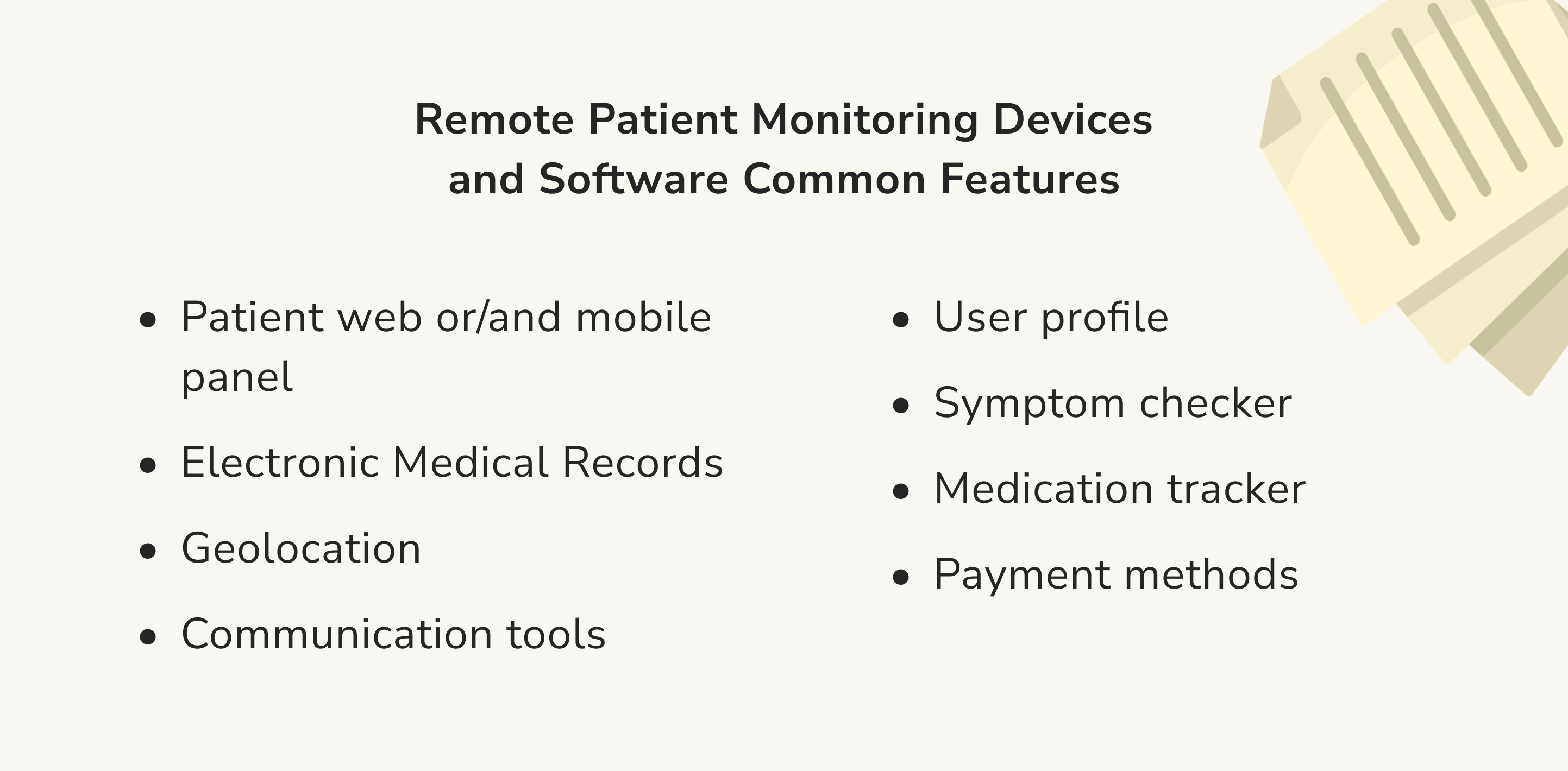 Remote patient monitoring devices types