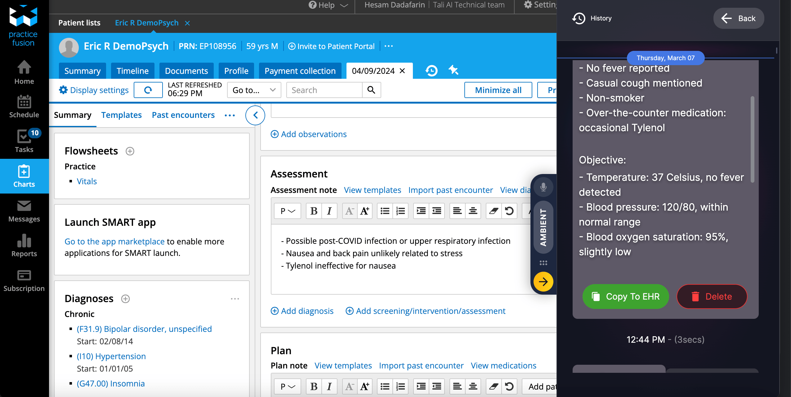 Tali using AI to improve electronic health records 